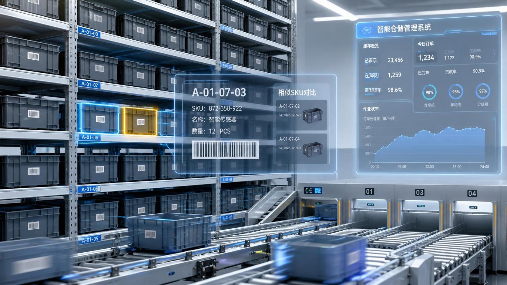 When does holographic visualization for warehouses improve picking accuracy?