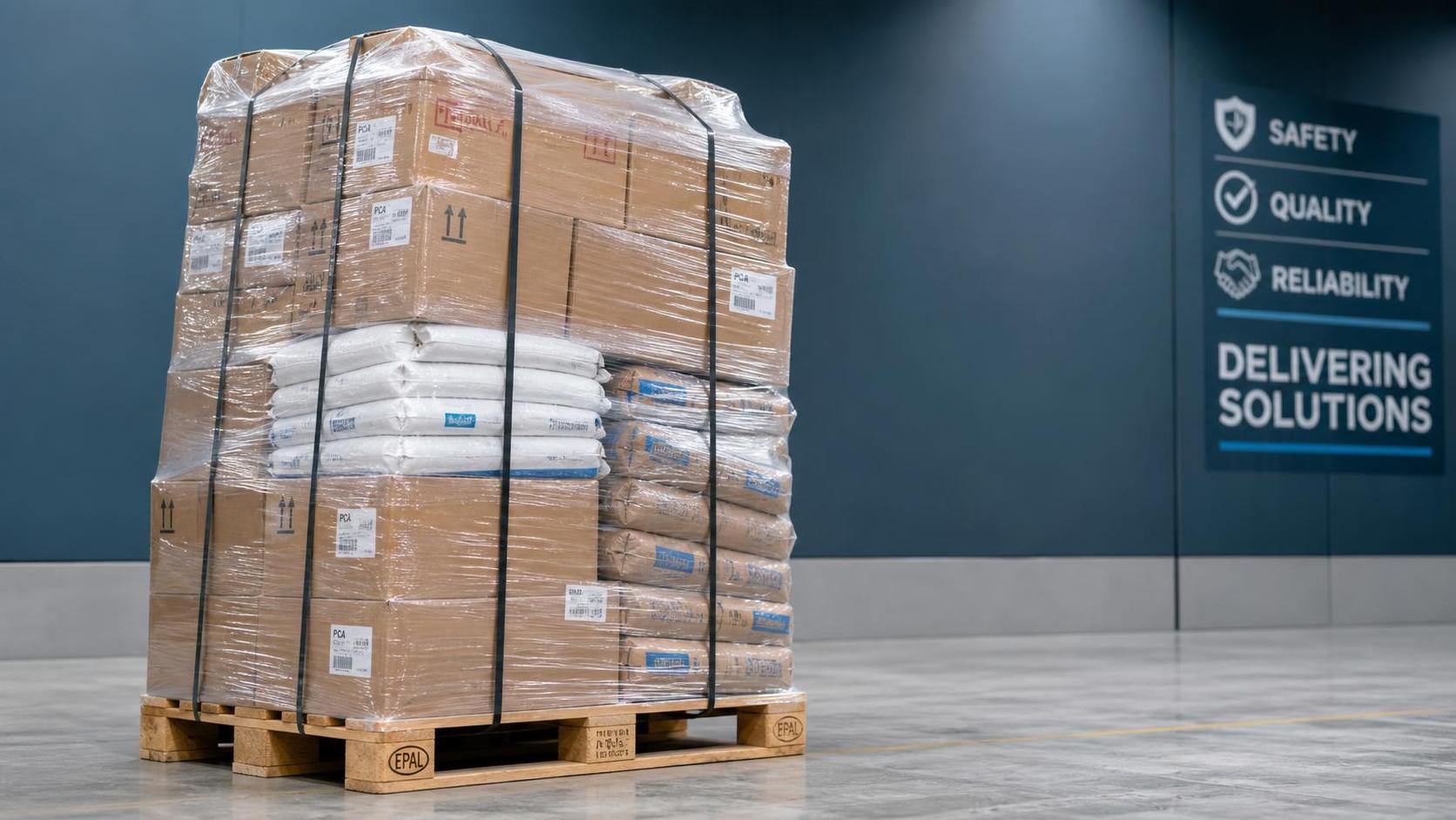 When industrial pallet stabilization for transport fails on uneven loads
