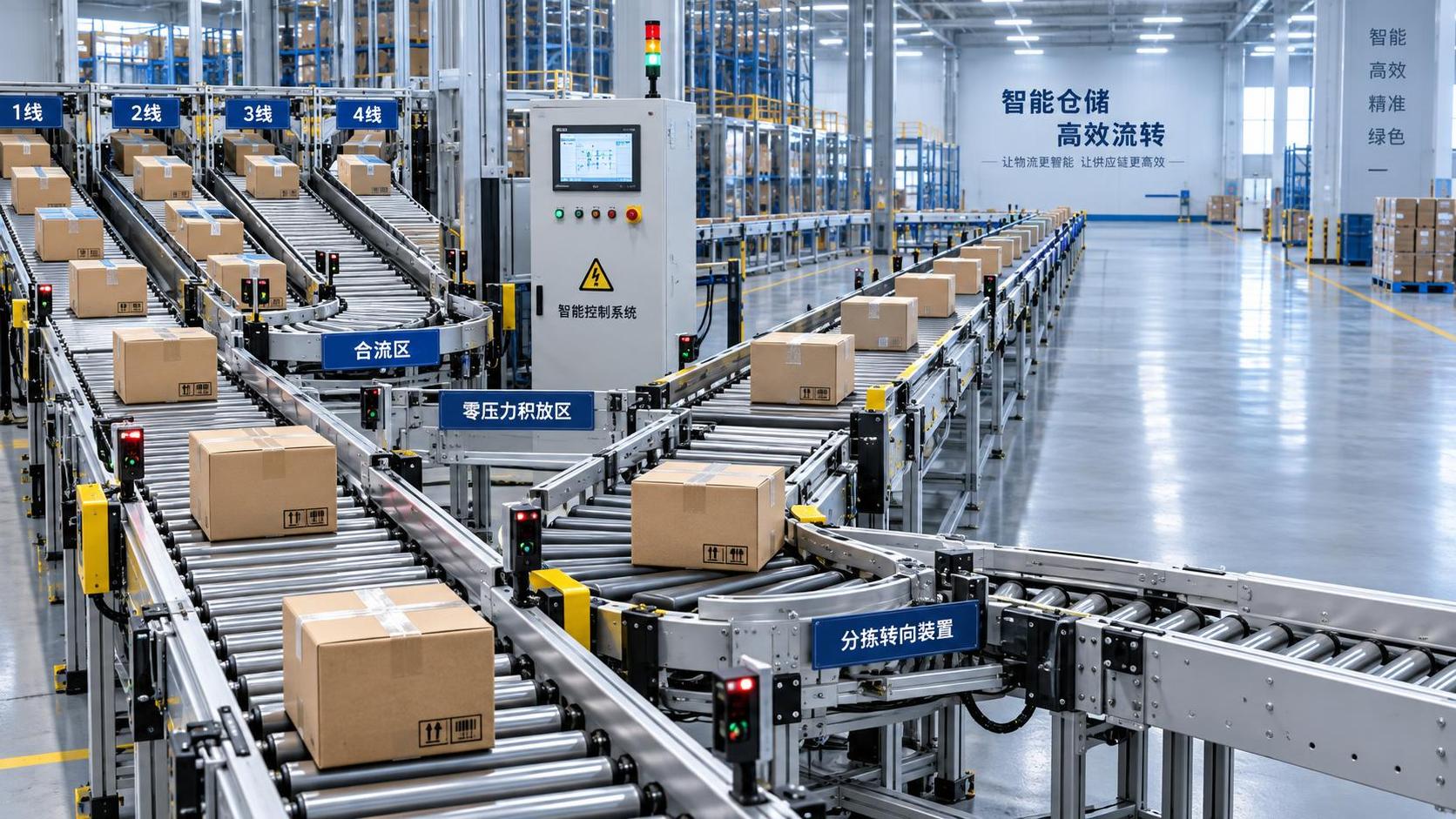 How material flow automation controls prevent conveyor bottlenecks