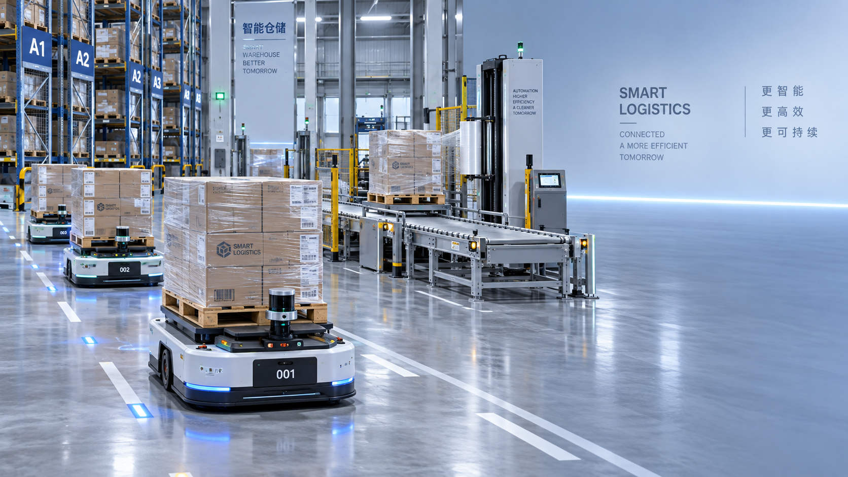 How industrial logistics robots navigation affects fleet throughput