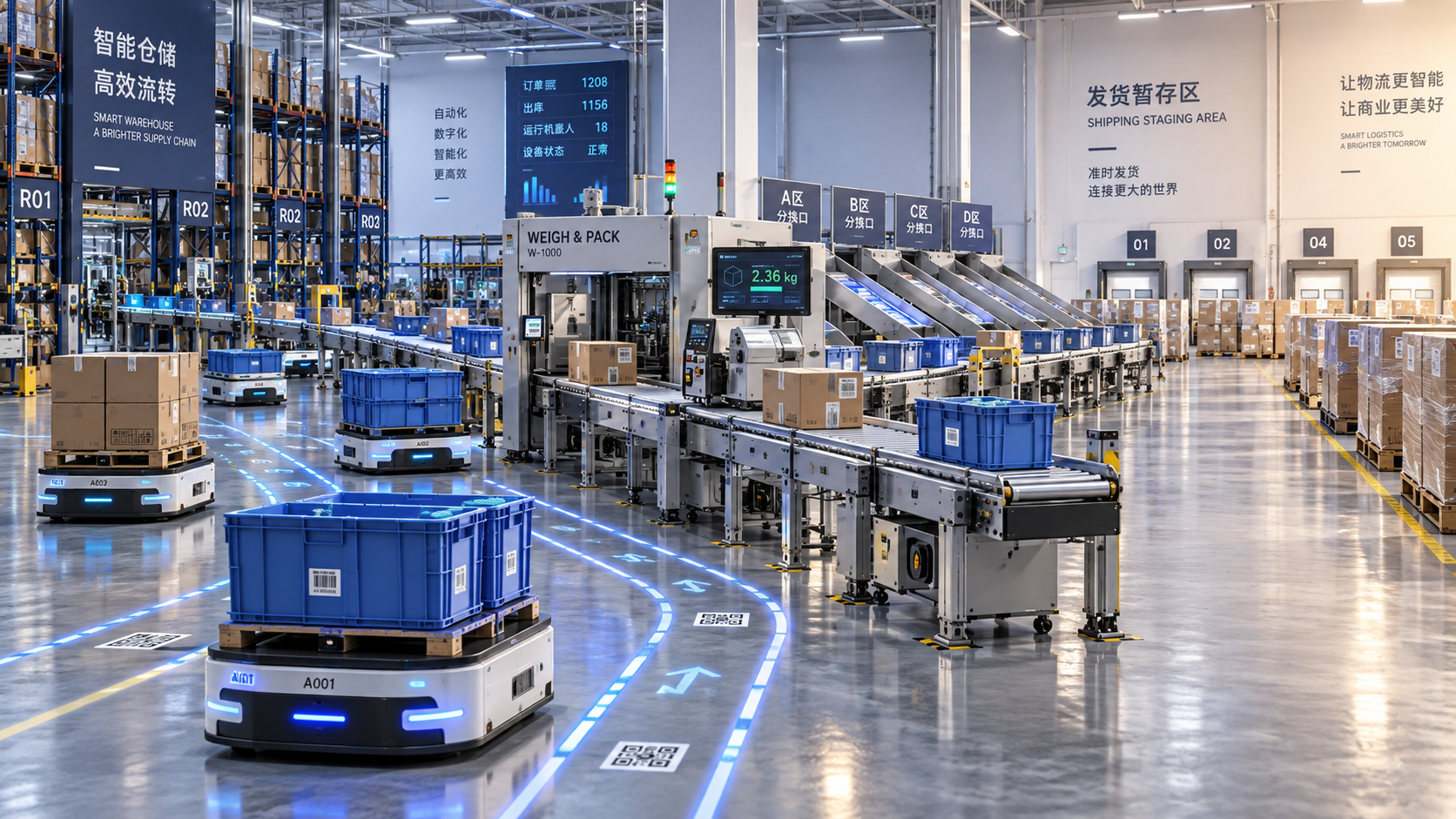 When does swarm robotics logistics outperform fixed automation?