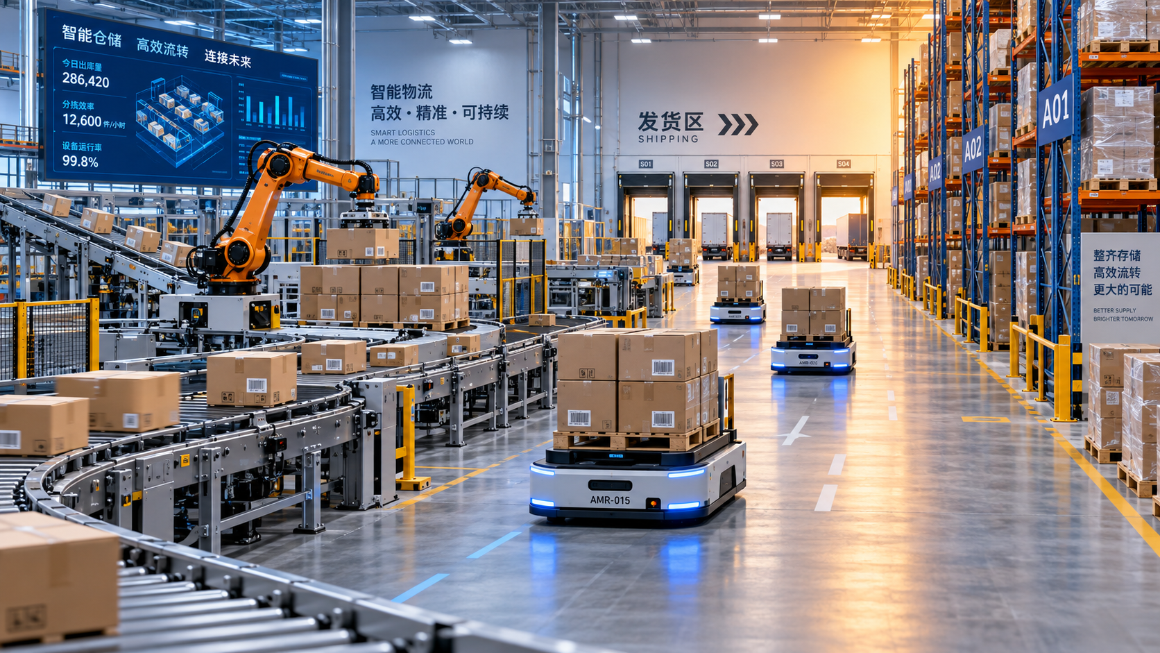 When automated material handling robotics pays off in peak operations