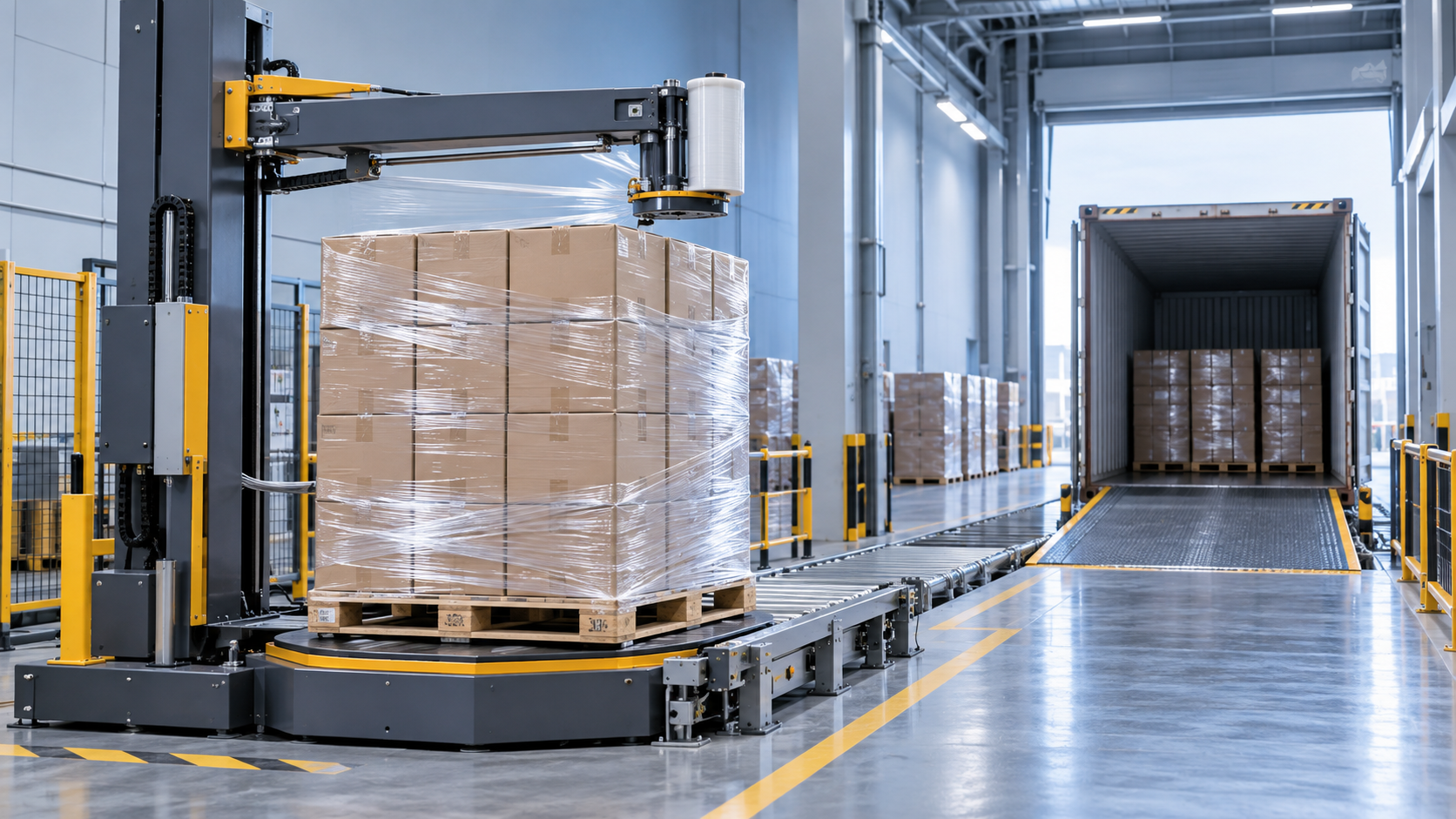 How CE pallet wrapping technology supports safer export shipments