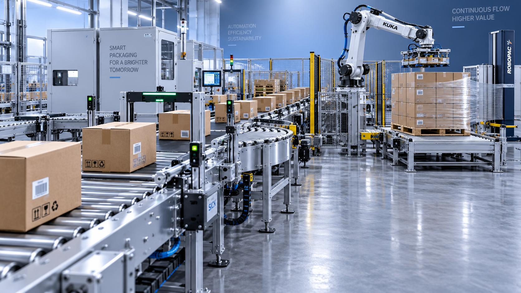 How to size conveyor systems for end-of-line palletizing throughput