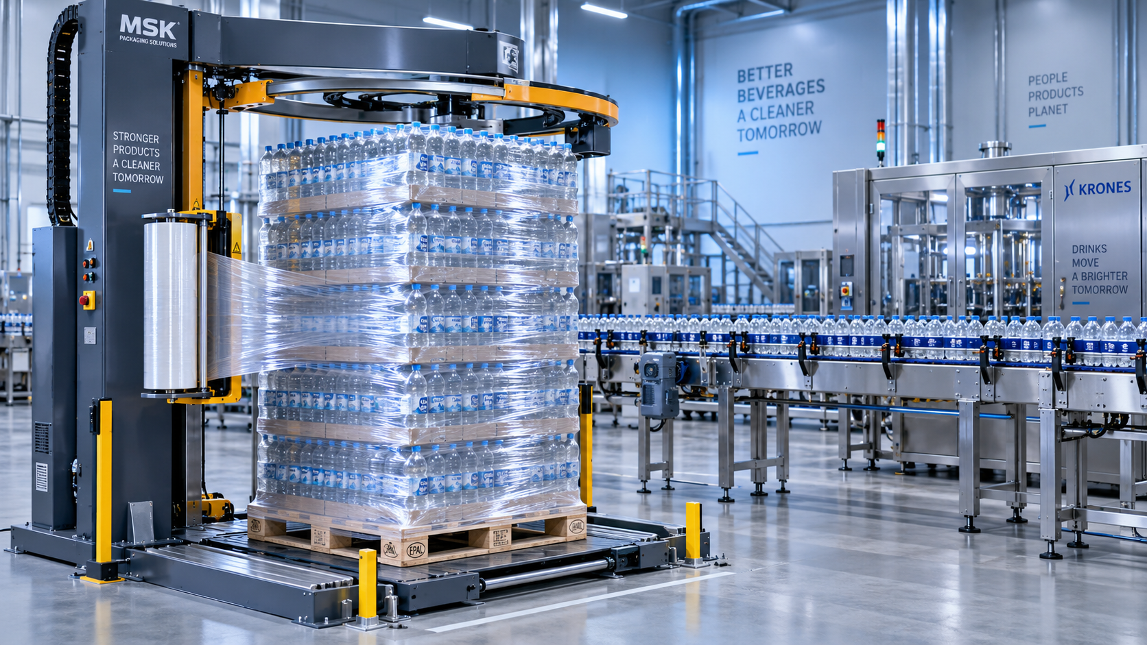 When rotary arm wrapping is the safer choice for unstable beverage pallets