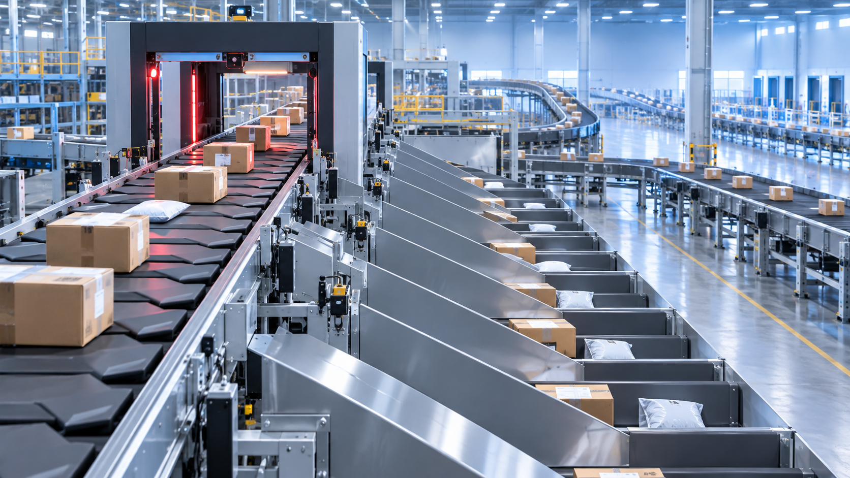 What throughput should a high-speed sorting systems factory guarantee?