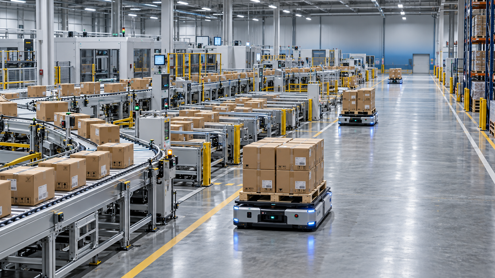 Can intelligent logistics systems for factories handle peak demand?
