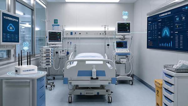 What network latency can 5G remote ICU monitoring reliably support?