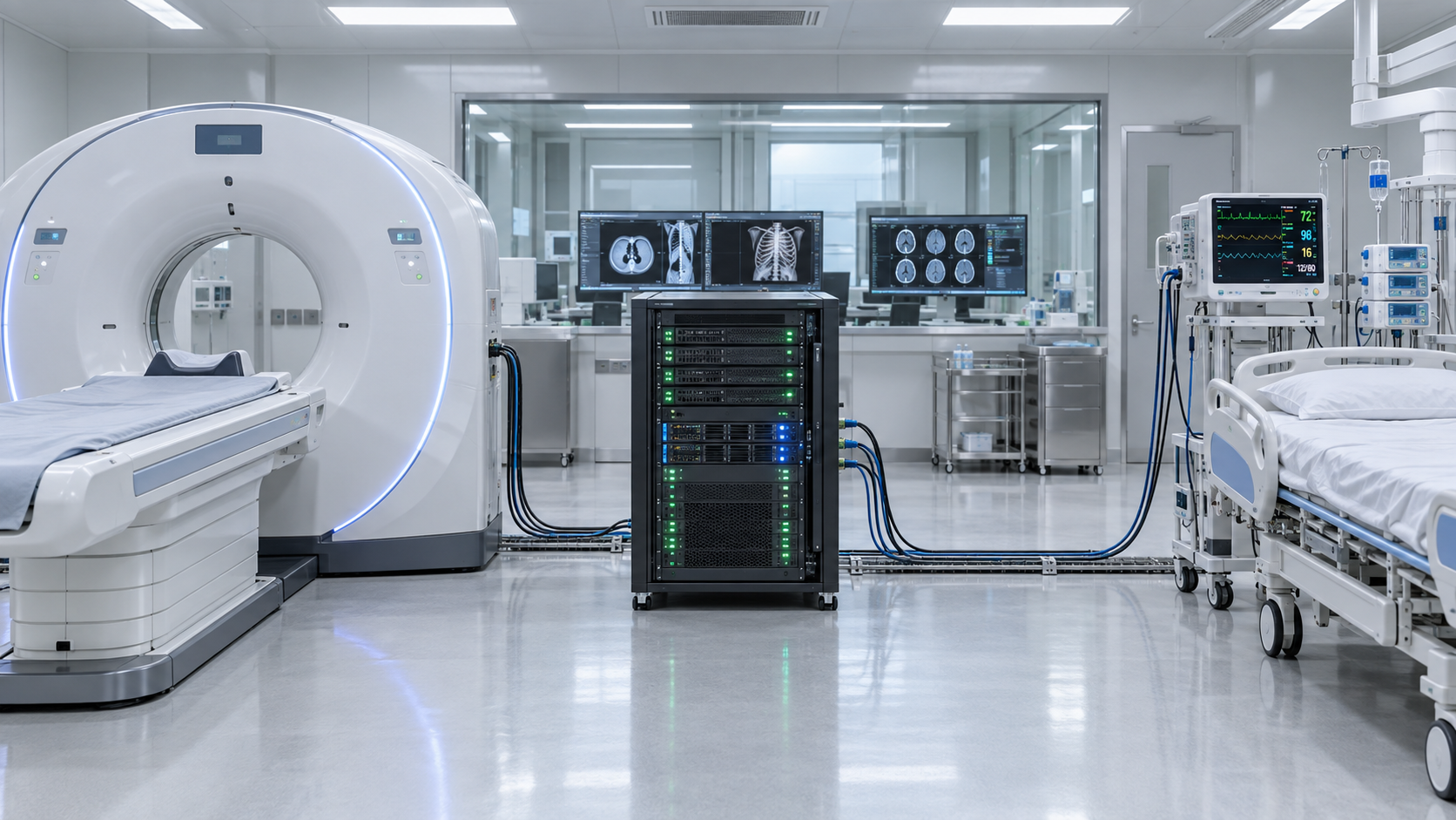 When does edge computing design reduce latency in hospital AI workflows?