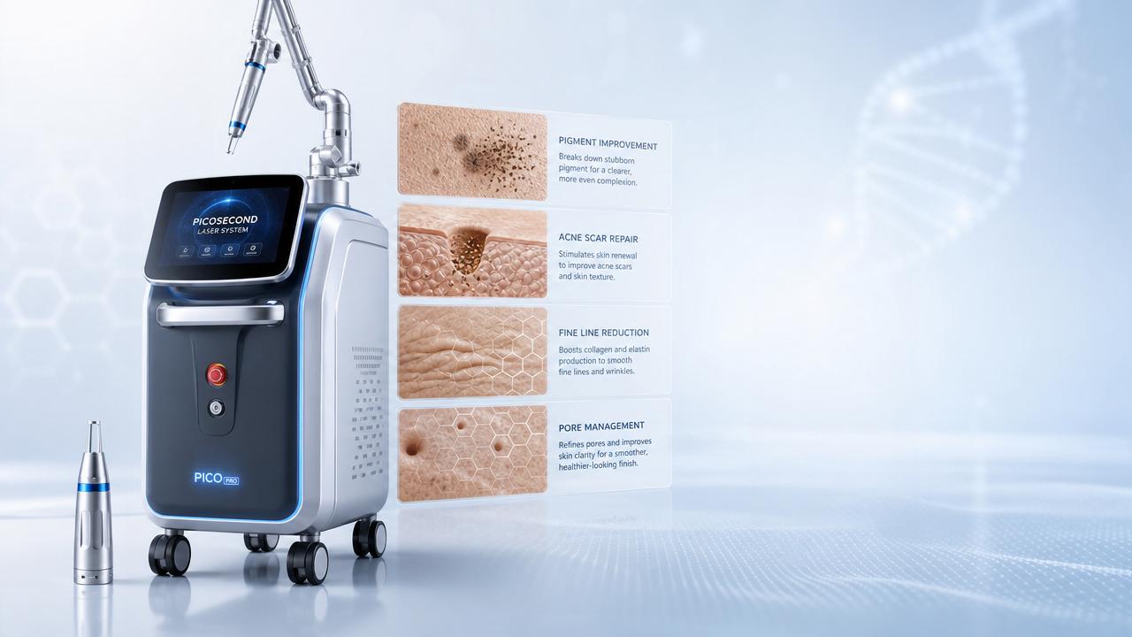 Picosecond laser treatment benefits beyond pigment removal