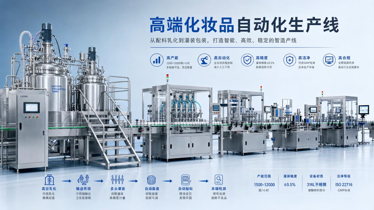 What drives cosmetic manufacturing line price differences