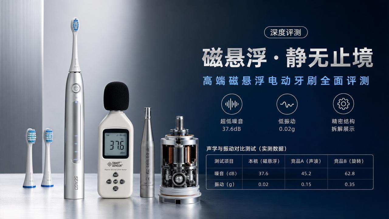 Is a magnetic levitation toothbrush quieter or just better marketed