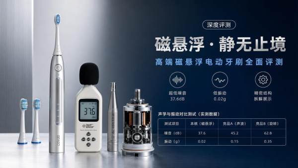 Is a magnetic levitation toothbrush quieter or just better marketed