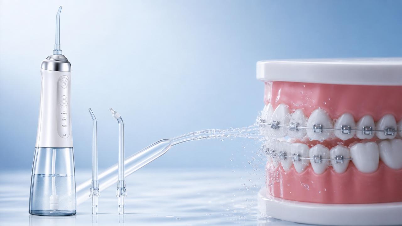 What makes water flosser technology gentler yet more effective?