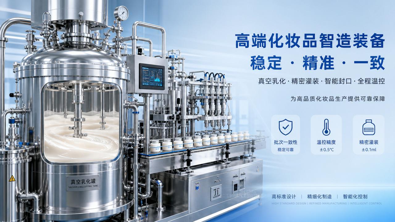 How cosmetic production equipment affects batch consistency