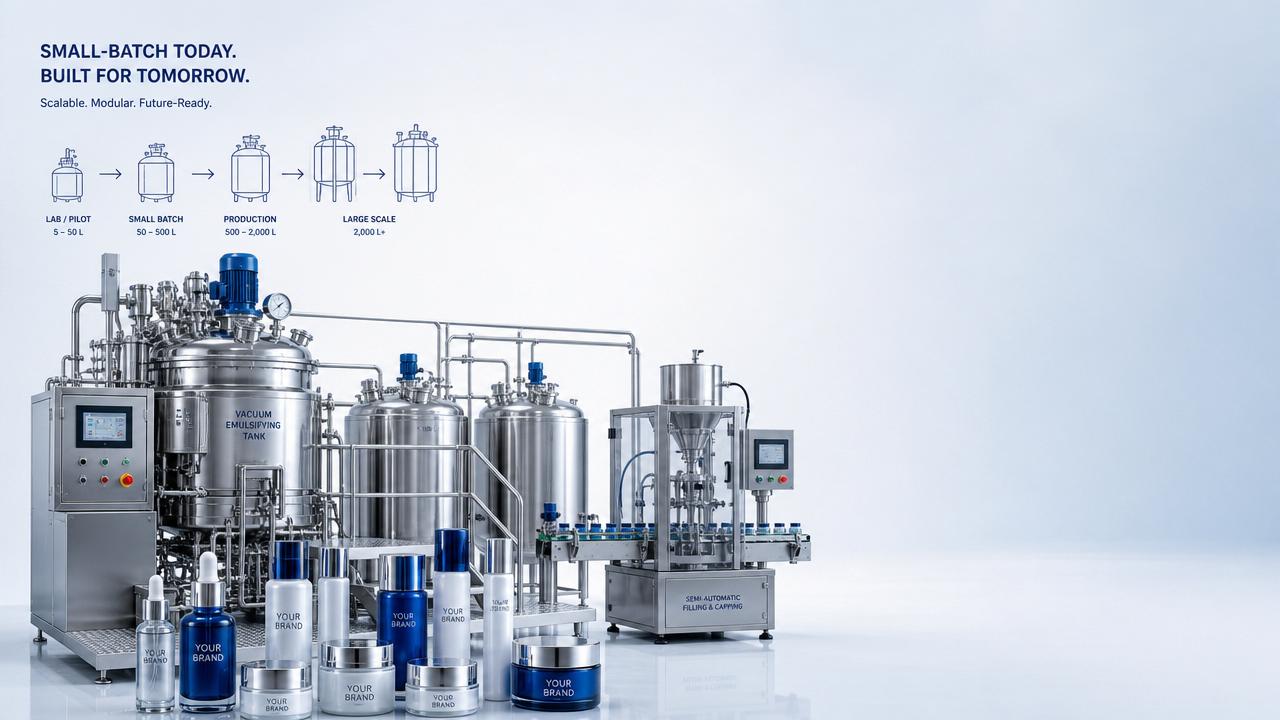 How to Choose Cosmetic Production Equipment for Small-Batch and Scalable Manufacturing
