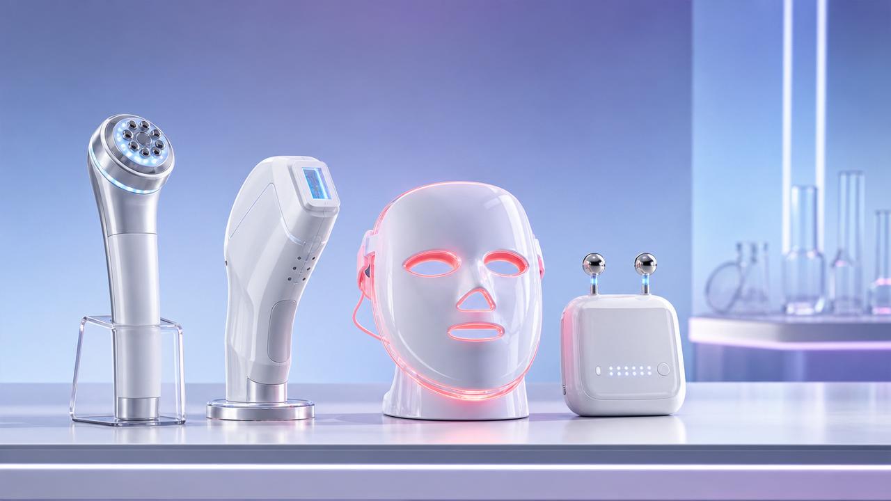 Non-Invasive Anti-Aging Options Compared: RF, HIFU, LED, and EMS Devices