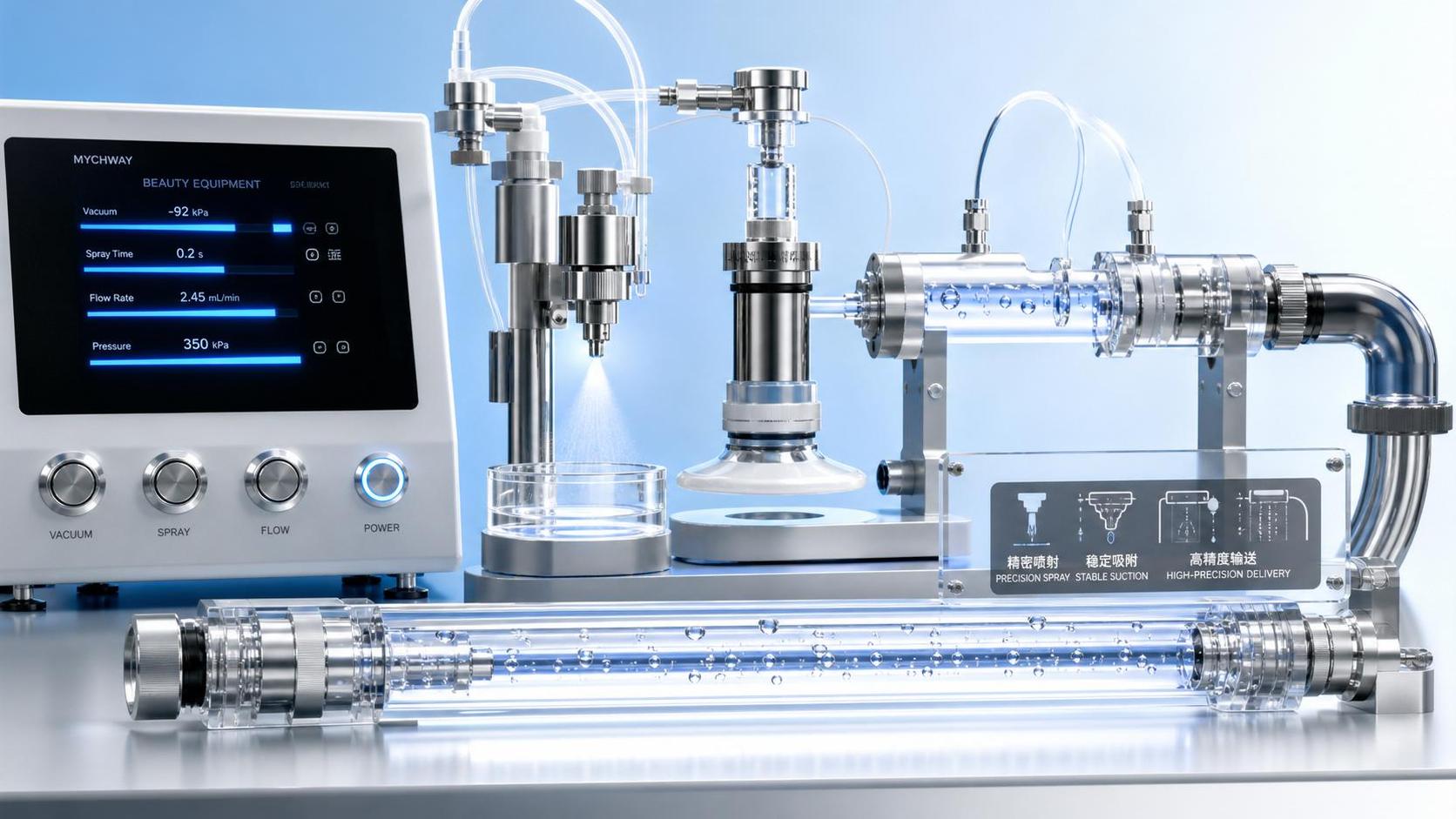 Fluid Dynamics in Aesthetics: Key Design Factors Behind Spray, Suction, and Delivery Accuracy