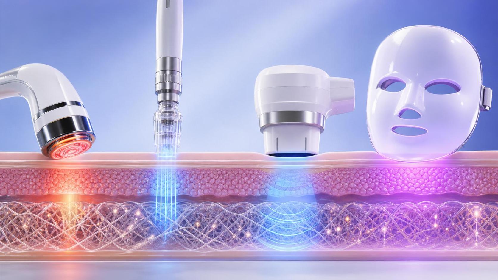 Collagen Stimulation Methods Compared: RF, Microneedling, Ultrasound, and LED Differences
