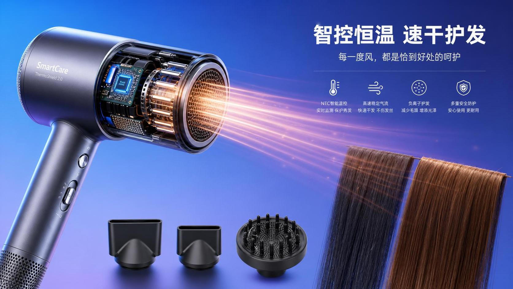 Smart Temp-Control Hair Dryer: How Sensors Improve Drying Speed and Hair Protection