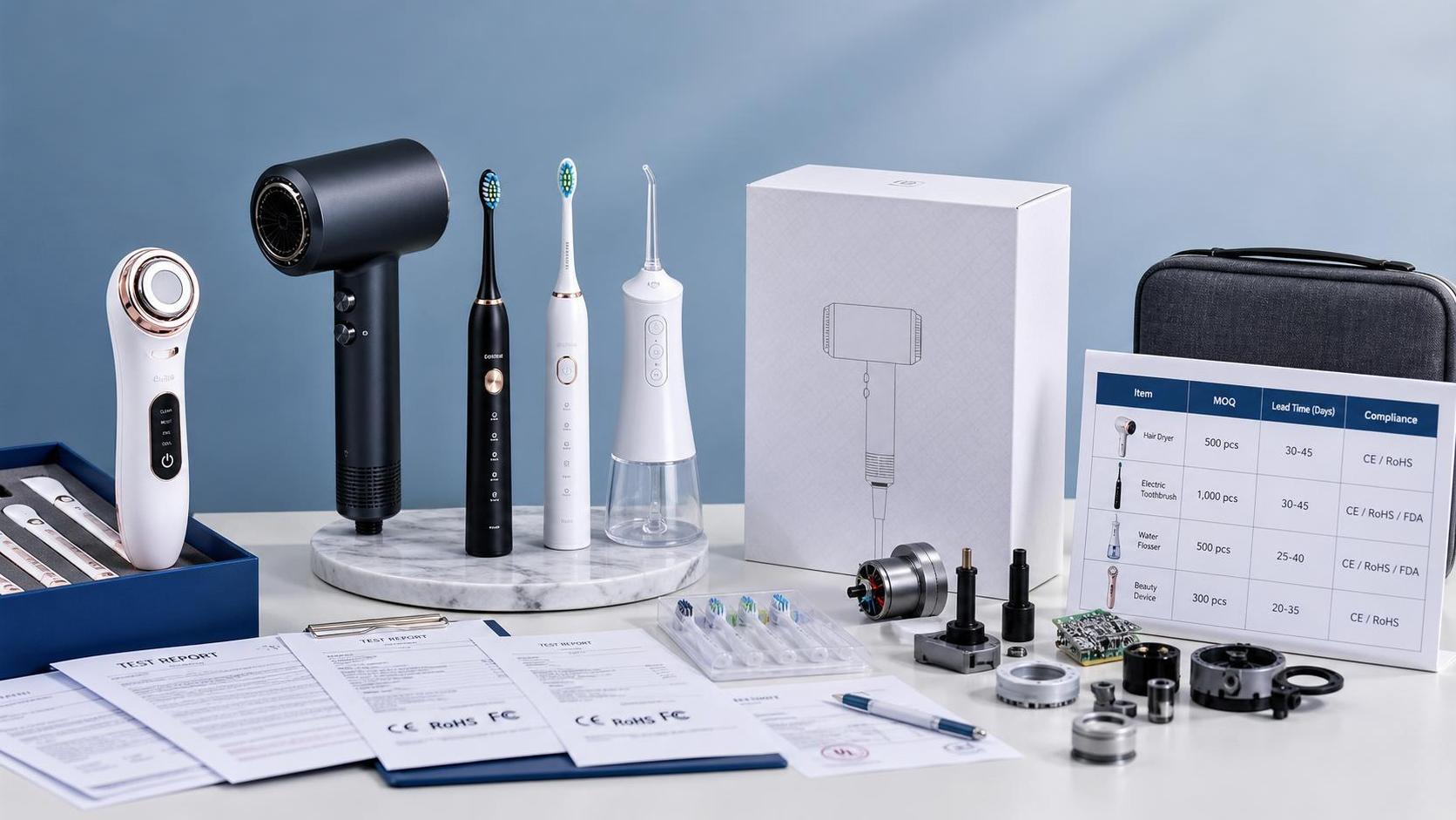 Personal Care Appliance Sourcing in Europe: How to Compare MOQ, Compliance, and Lead Time