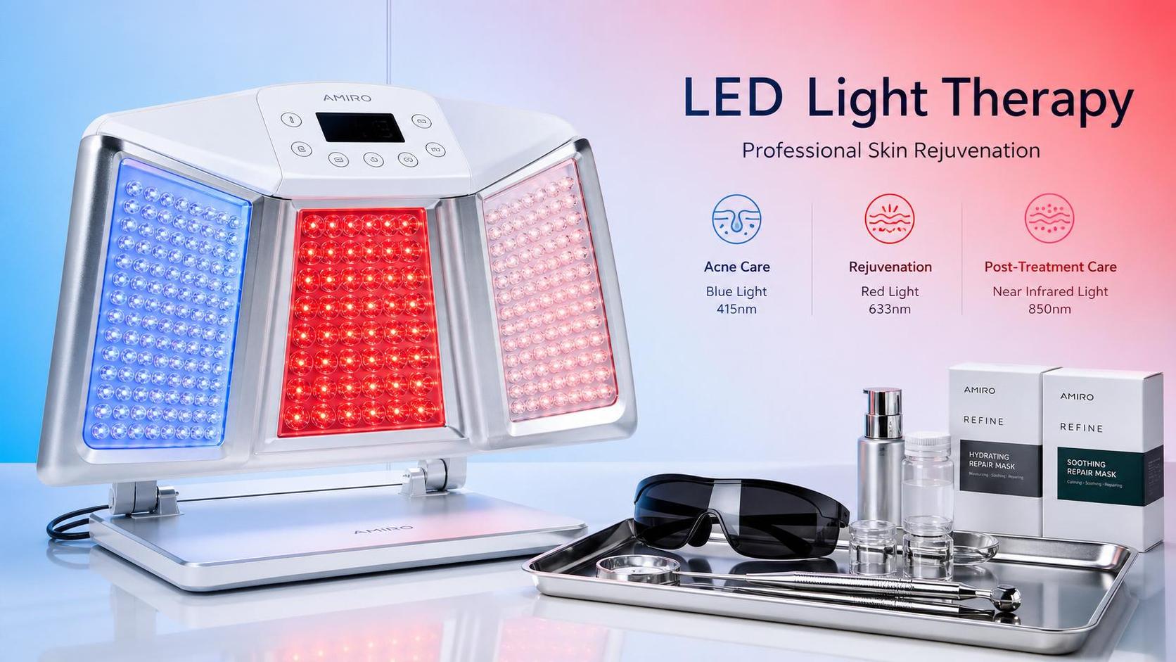 Non-Invasive Skin Treatment with LED: Best Use Cases, Limits, and Device Settings