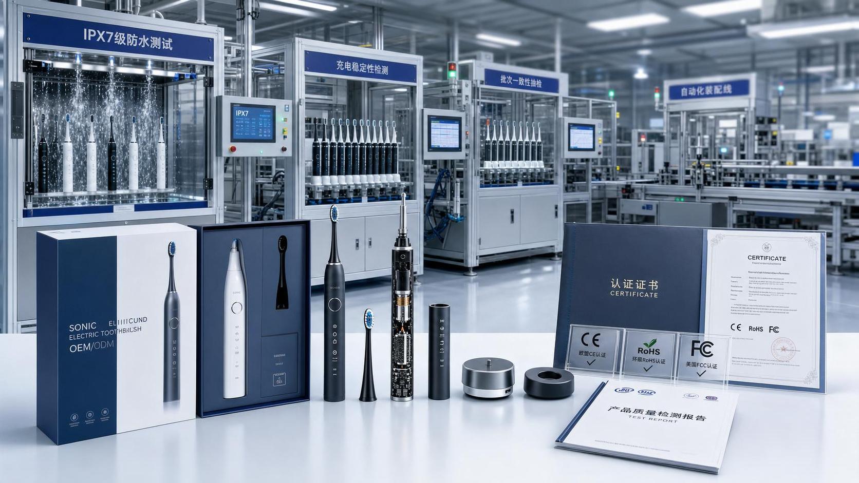 How to Choose a Sonic Toothbrush Factory for OEM: MOQ, QC, and Certification Points