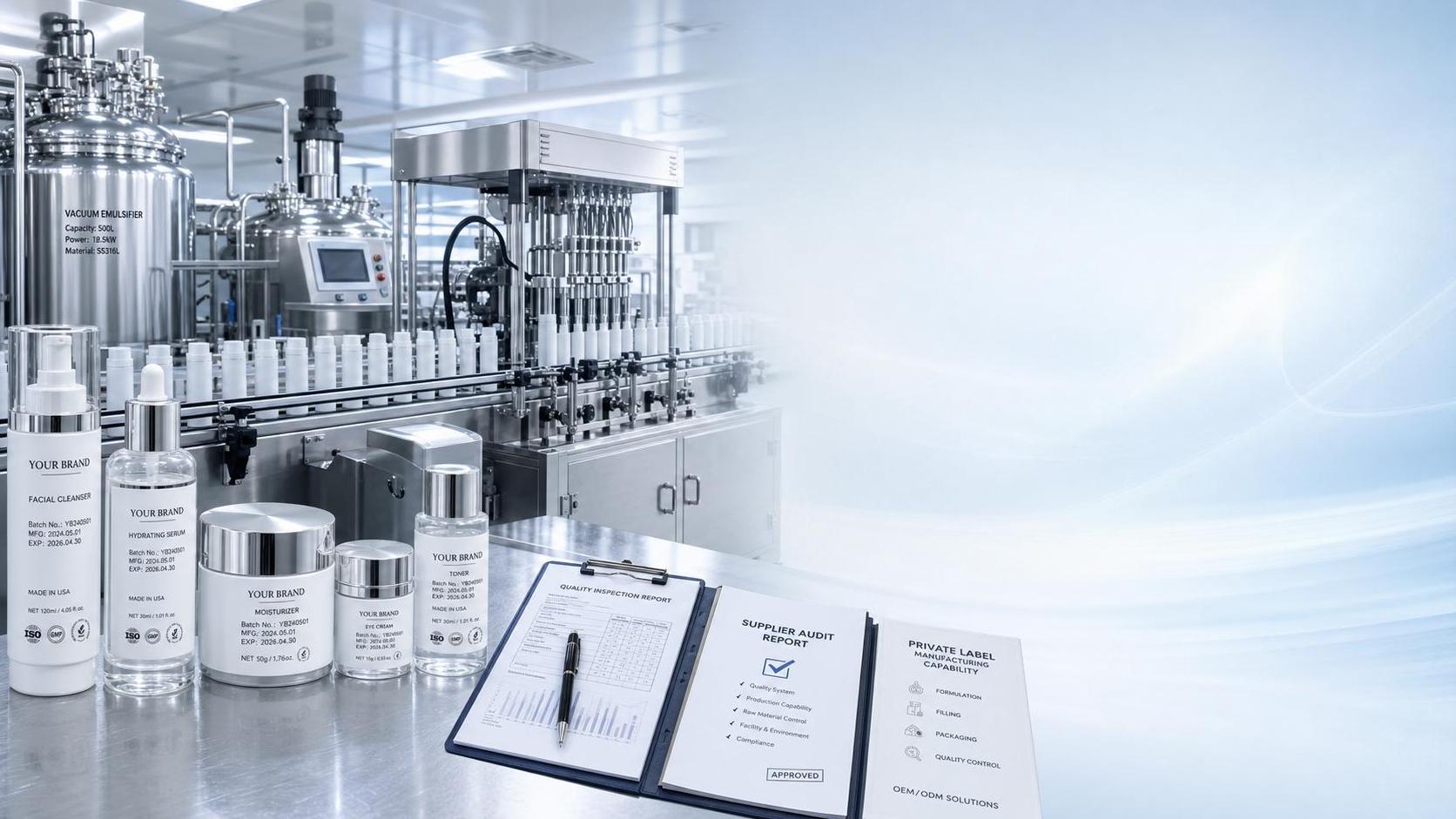 Private Label Cosmetic Manufacturing Solutions: What to Audit Before Signing a Supplier