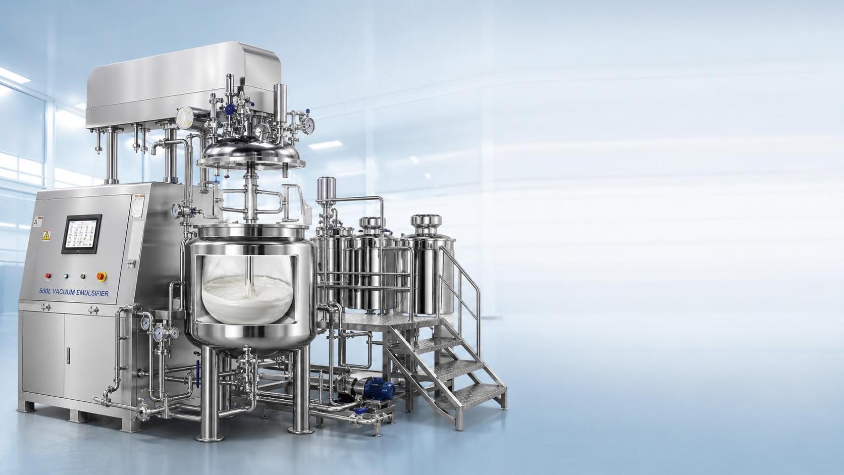 How to Choose a 500L Vacuum Emulsifier for Cosmetic Cream and Lotion Production