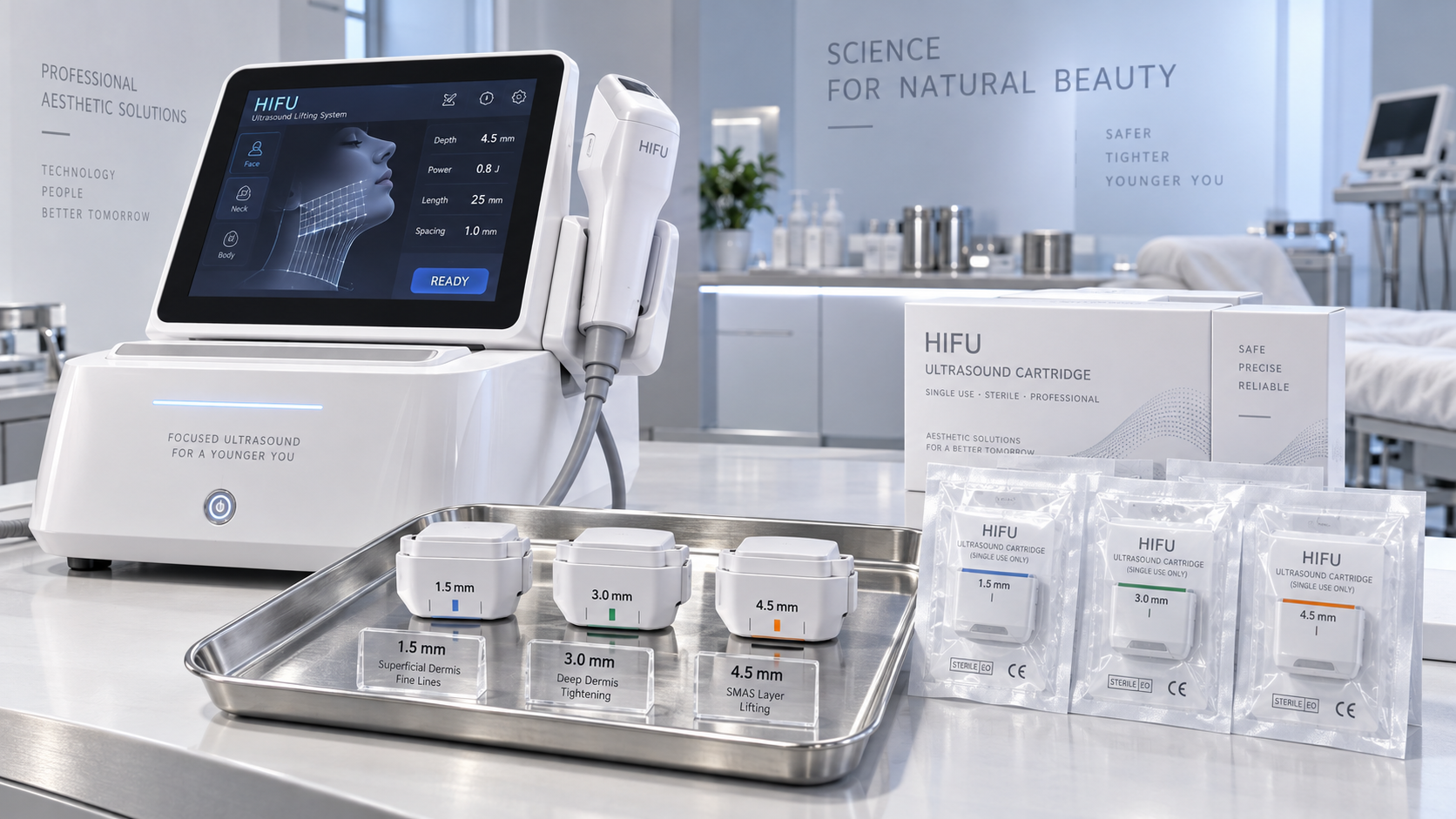 HIFU Equipment for Clinics: Comparing Treatment Depths and Cartridge Costs