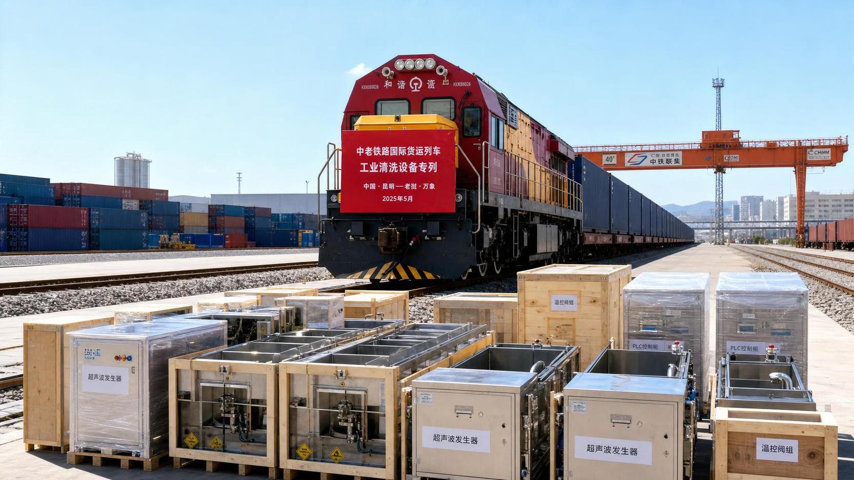 China-Laos Rail Speeds Multi-tank Wash Line Shipments