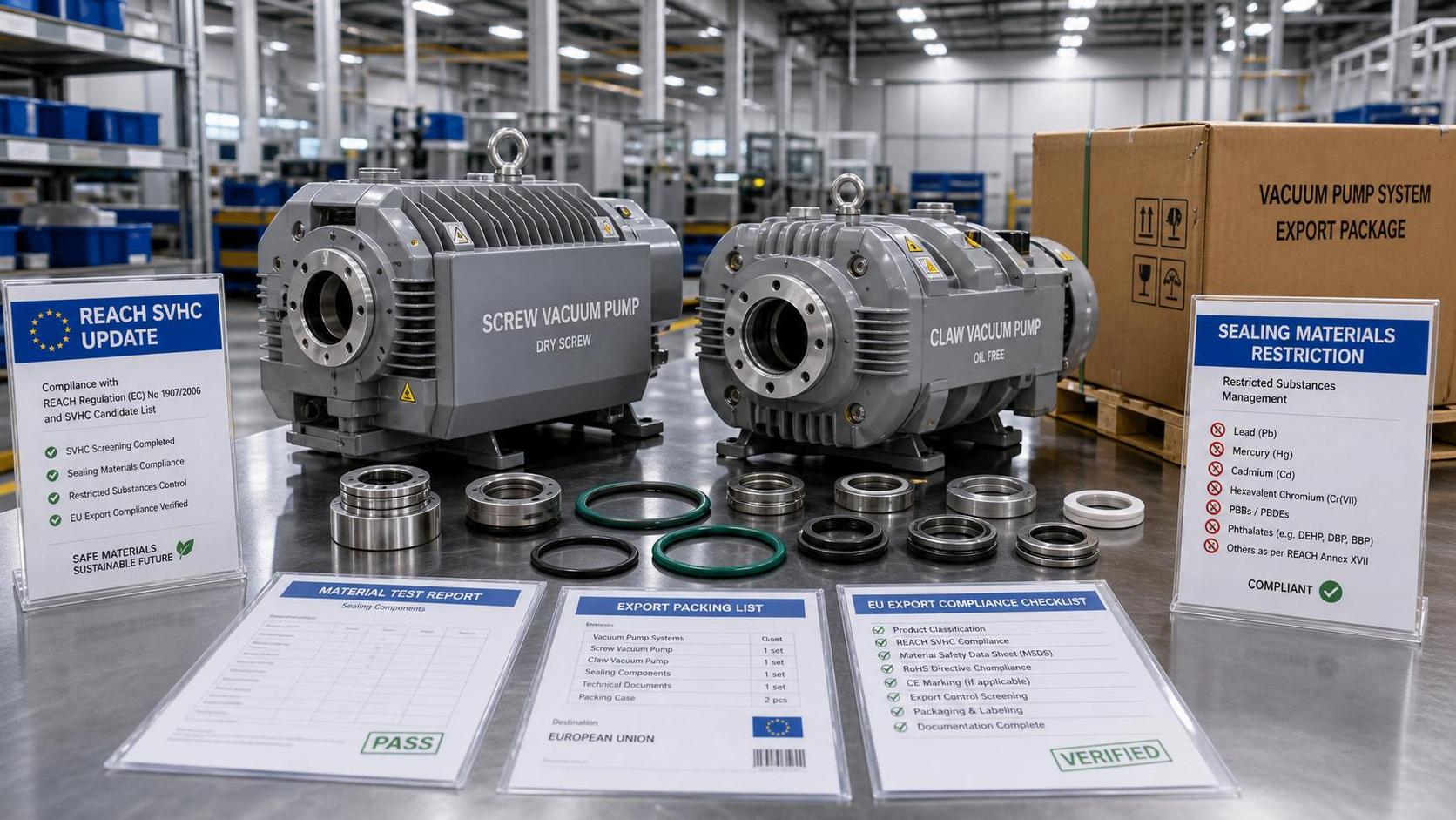 REACH SVHC Update Limits Sealing Materials in Dry Pumps