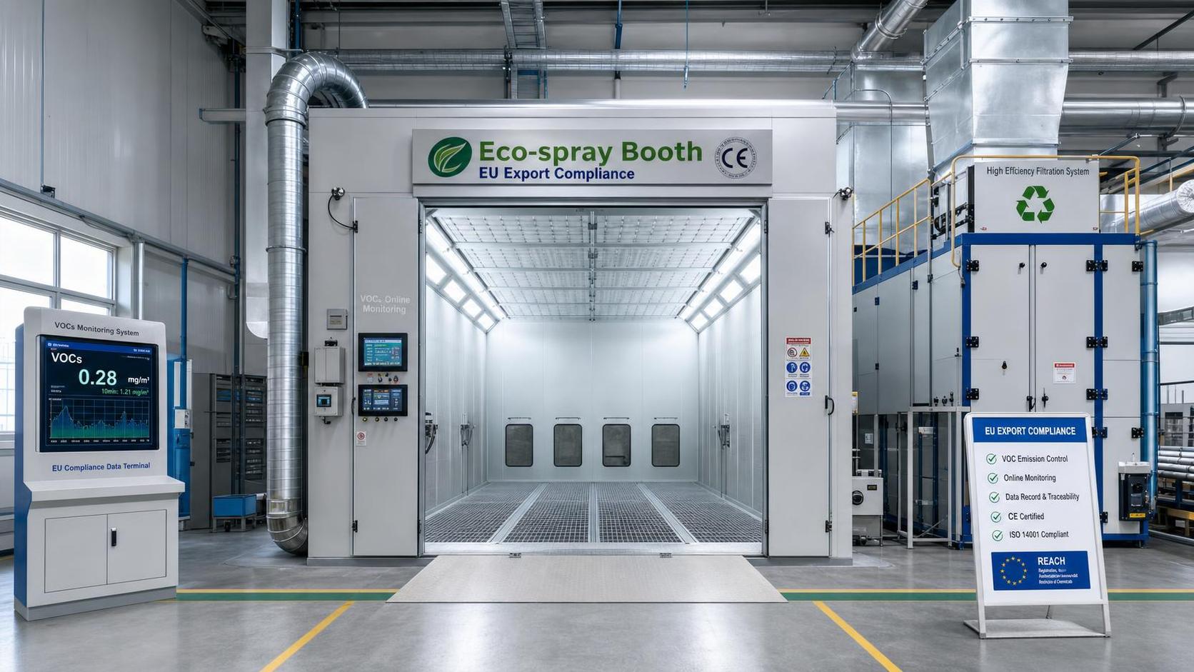 EU VOCs Rule for Eco-spray Booths Takes Effect July 20