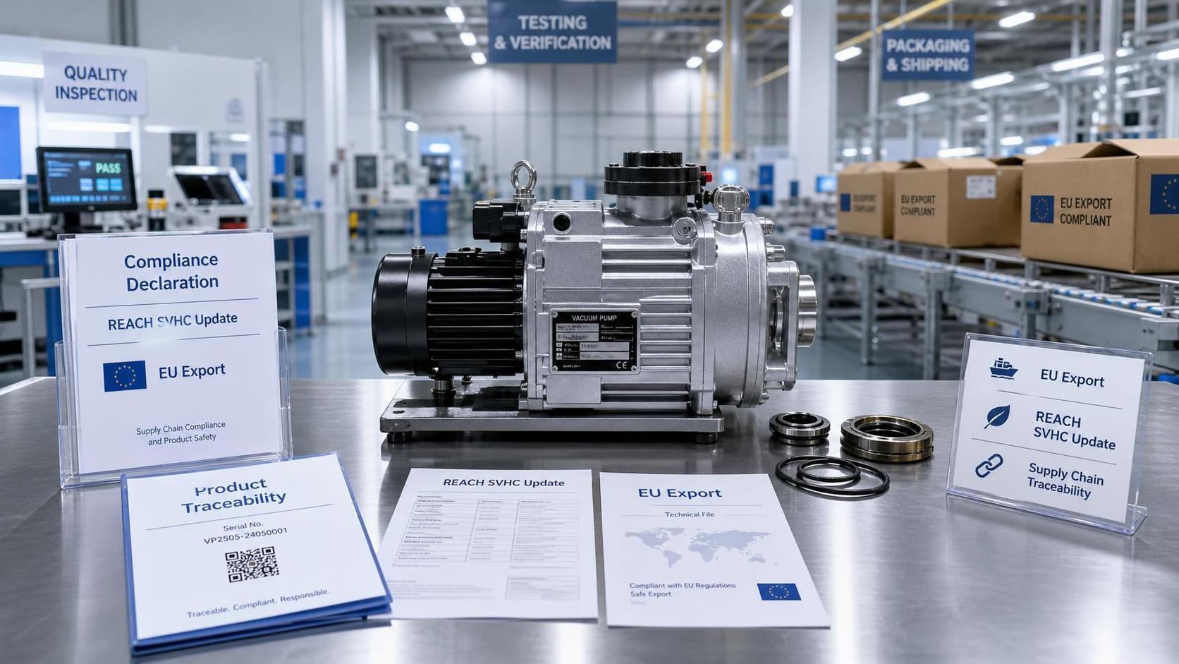 EU REACH SVHC Update Triggers Vacuum Pump Declarations
