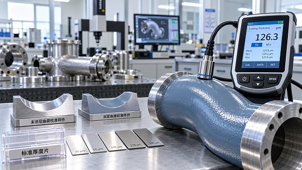 Which coating thickness measurement method suits curved parts?