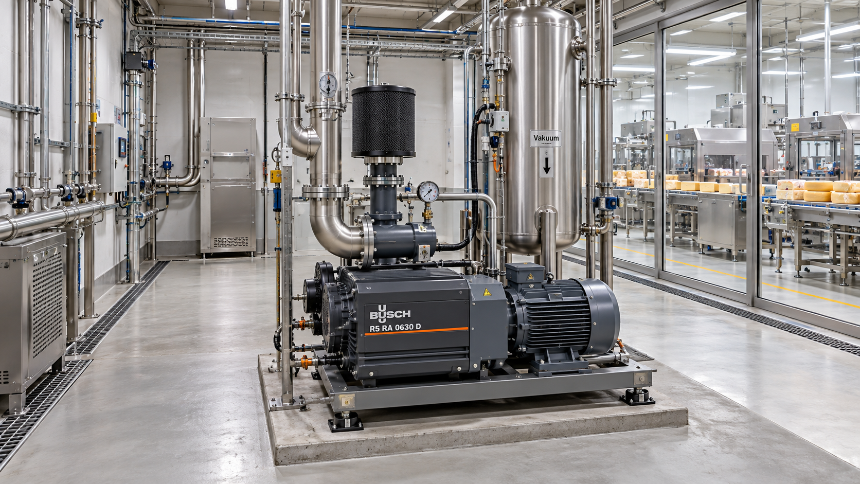 Busch Vacuum System Cuts Energy Use by Over 50% at DMK Cheese Plant