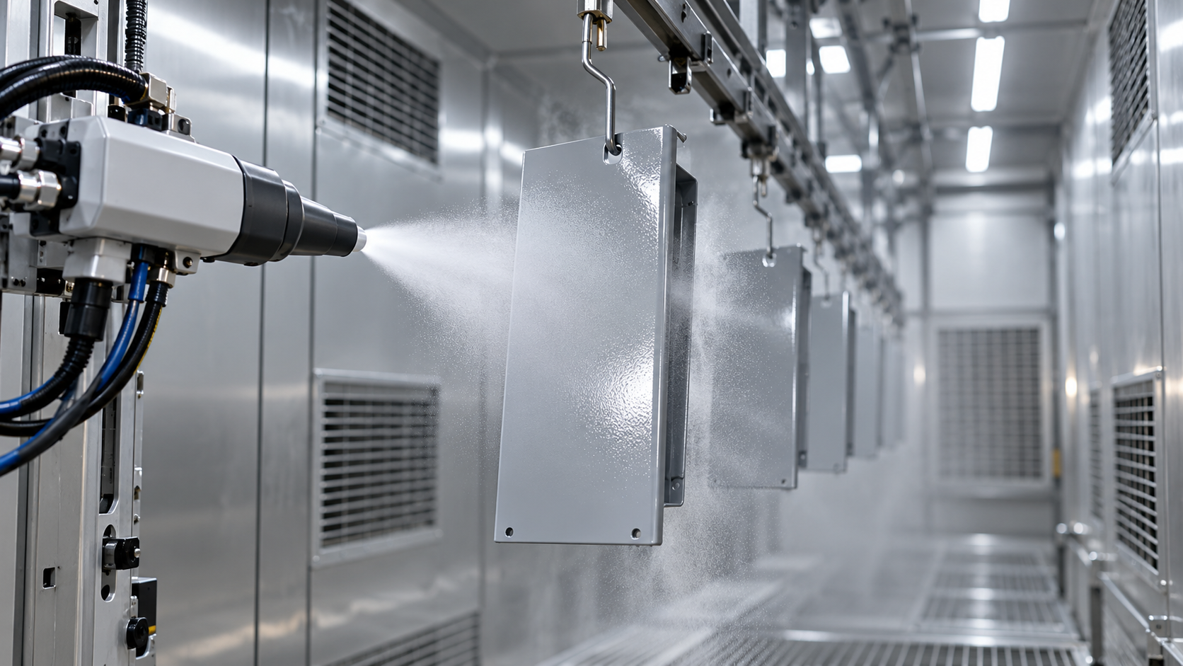 How Electrostatic Spraying Reduces VOCs in Solvent-Based Coating Lines