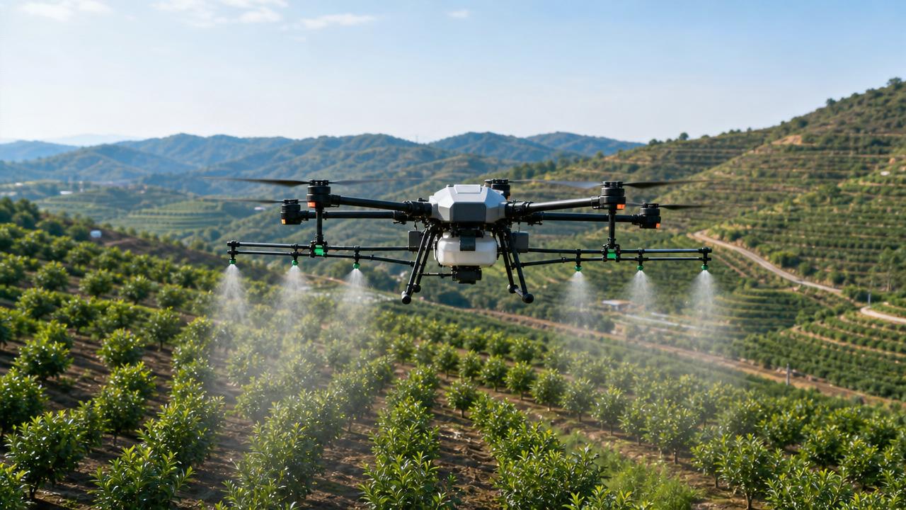 Drone Terrain-Following Spraying: When It Improves Coverage Accuracy