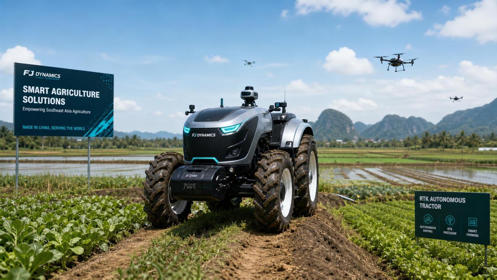 China Backs Agri-Robot Use Cases as Vietnam Clears RTK Tractor Imports