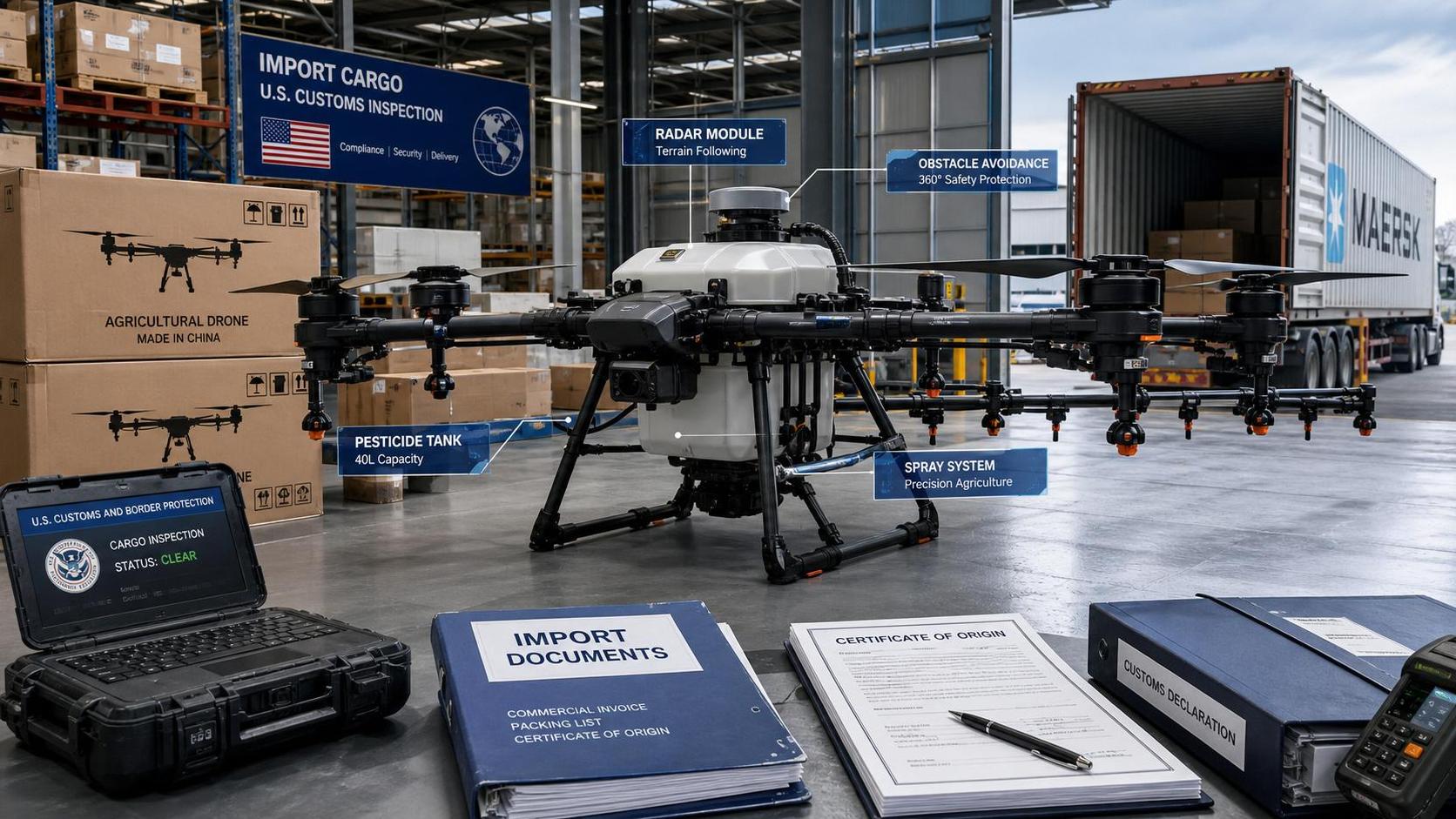 US Customs Revises Import Rules for Heavy Crop Drones