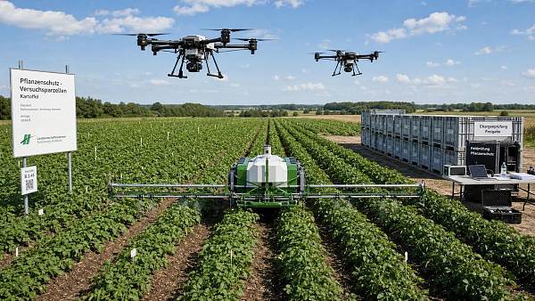 EuroPotato Notice Flags Drone Inspection Focus