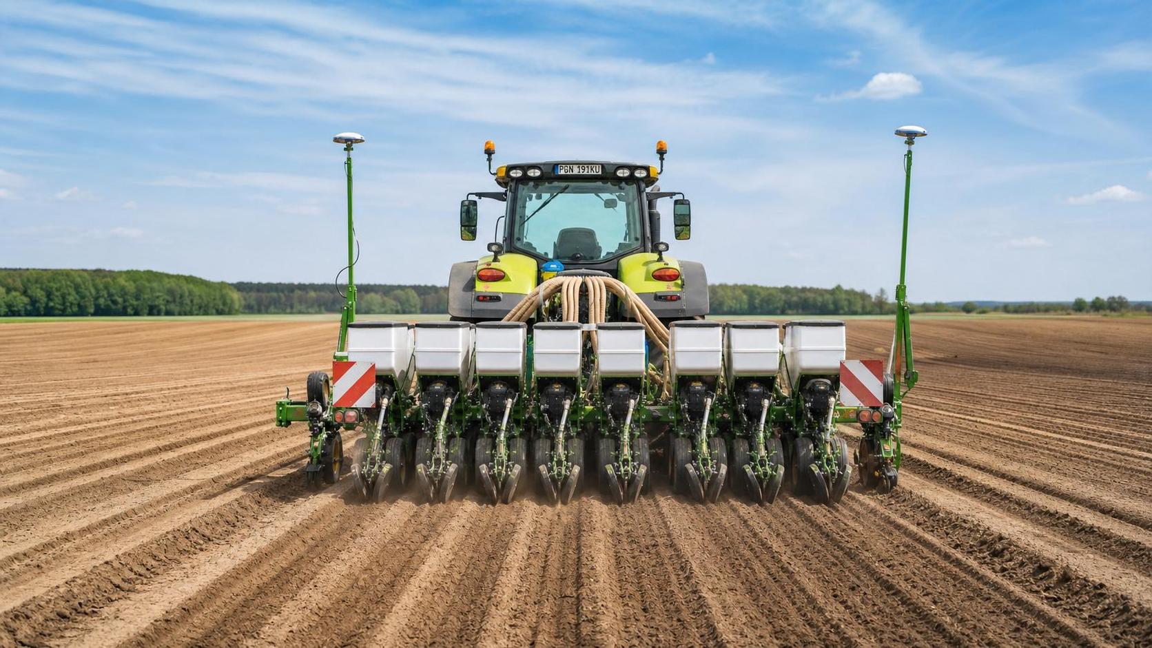 How Precision Planters With RTK Improve Seed Spacing Accuracy