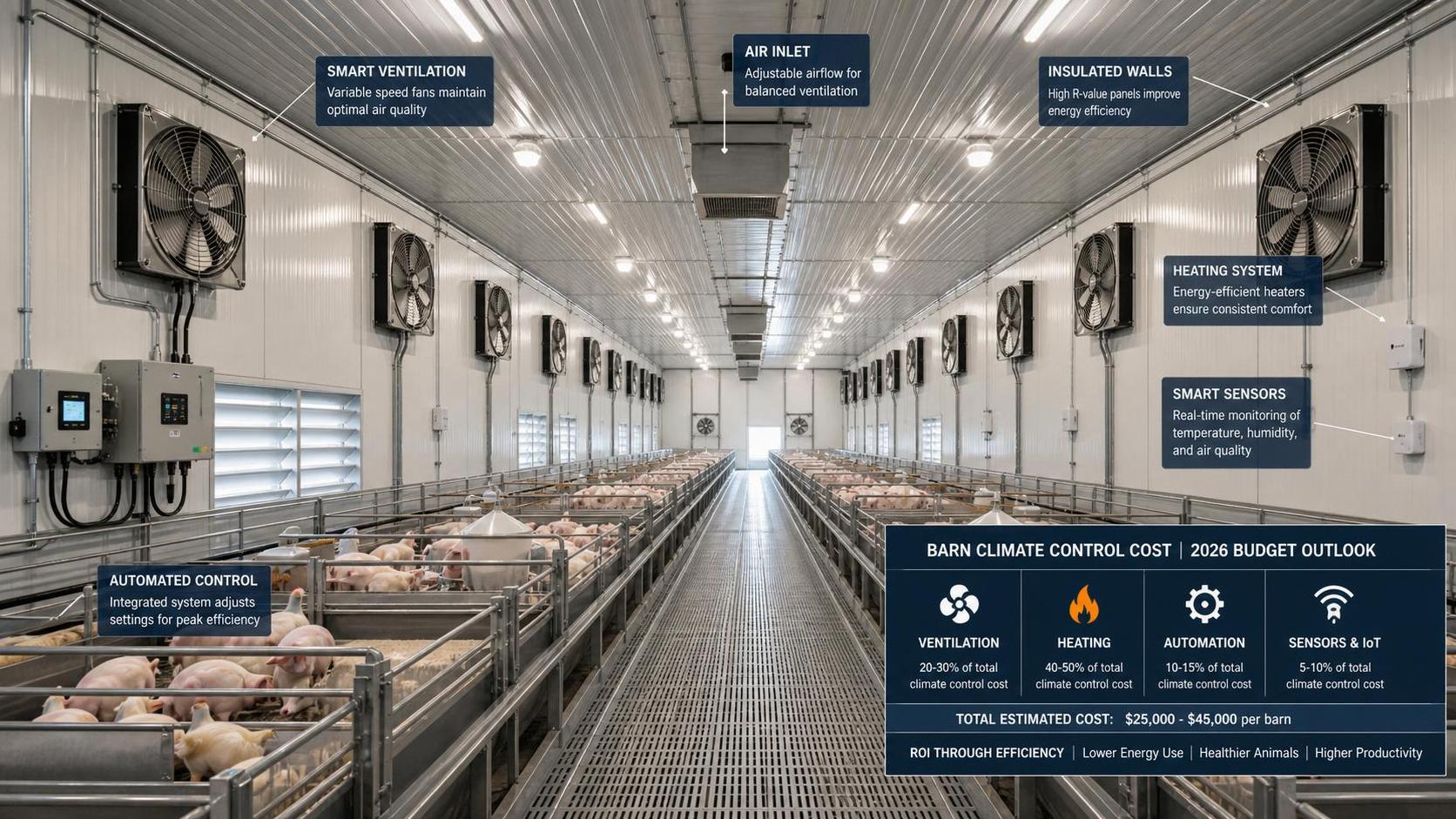 Barn Climate Control Cost: What Shapes the 2026 Budget?