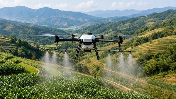 When Terrain Following Drones Improve Spray Accuracy on Uneven Fields