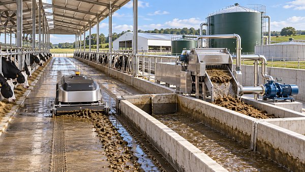 What affects the installed cost of an automated manure management system in the USA?