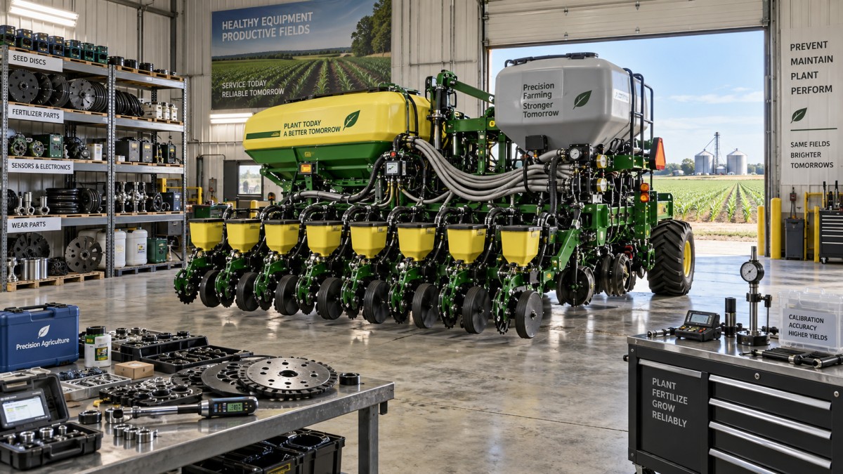 When seed and fertilizer equipment services reduce seasonal downtime When seed and fertilizer equipment services reduce seasonal downtime