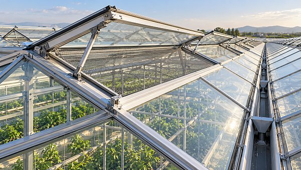 How to size roof vents for a naturally ventilated Venlo greenhouse