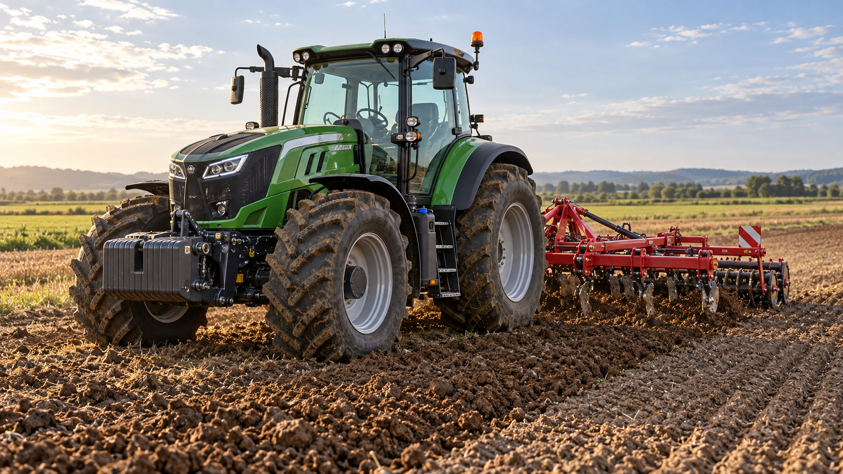 How do CVT transmission systems maintain tractor speed under load?