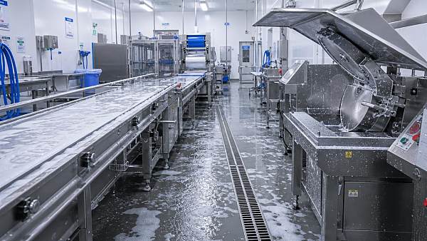 Where does meat processing sanitation most often fail?
