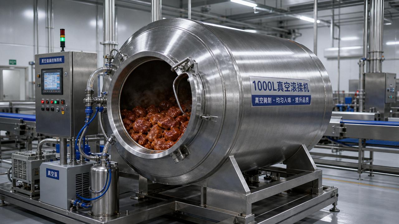 1000 Liter Vacuum Tumblers Explained: What Batch Size, Vacuum Level, and Cycle Time Mean